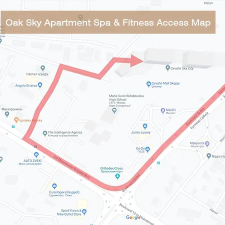 Lägenhet Oak Sky & Fitness *